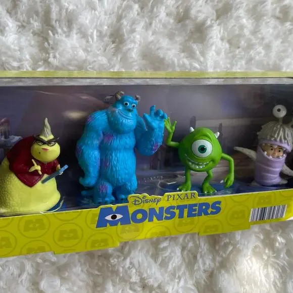 Disney Pixar Monsters Inc 4 piece Action Figures Set Collection NEW Miniature - Picture 5 of 9